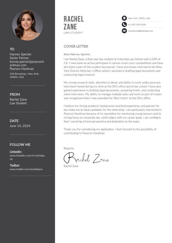 Cover Letter - Gold